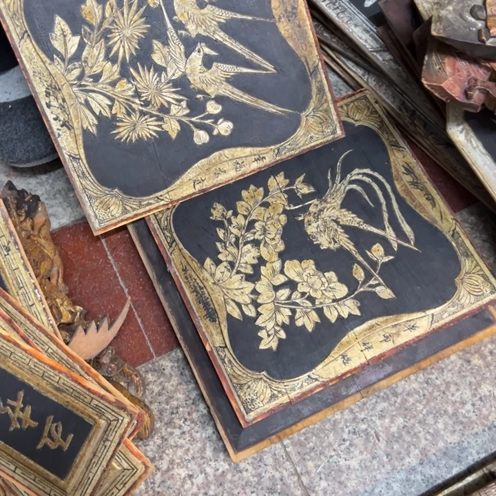 .***牙香榧木老木雕花包邮的