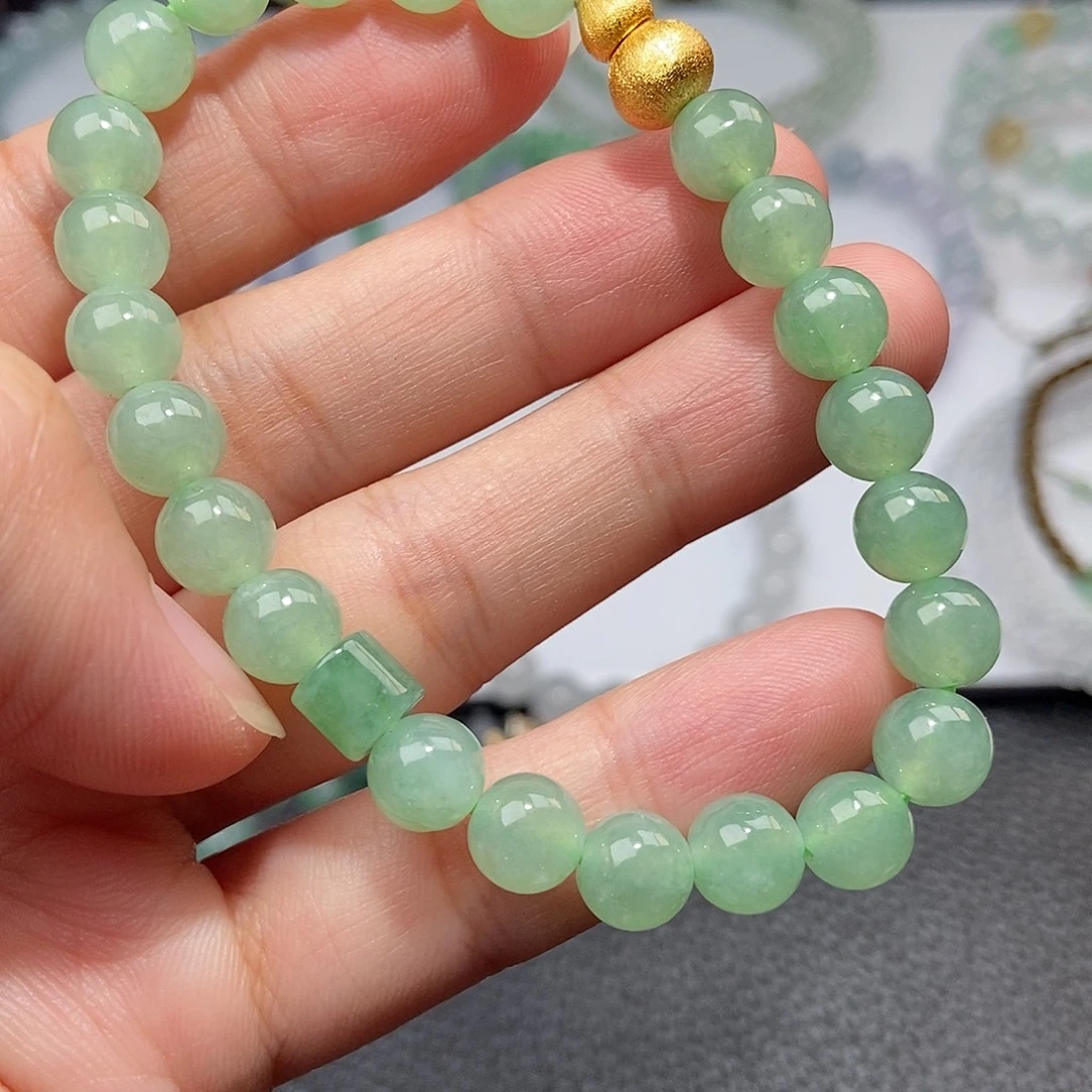 未镶嵌手链翡翠卡7.6