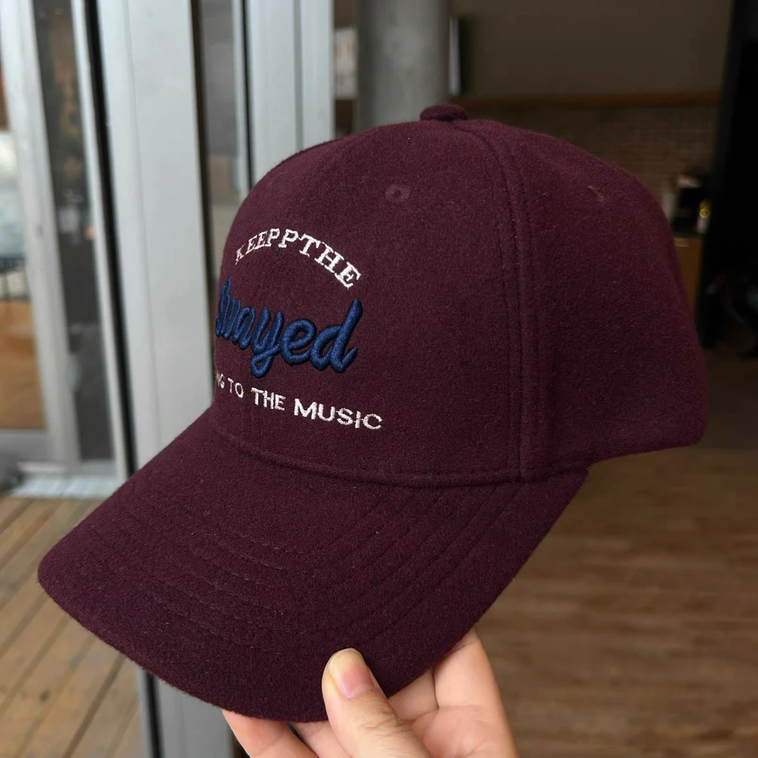 新款加大加深硬顶棒球帽子女秋冬毛呢遮阳大头围显脸小鸭舌帽男