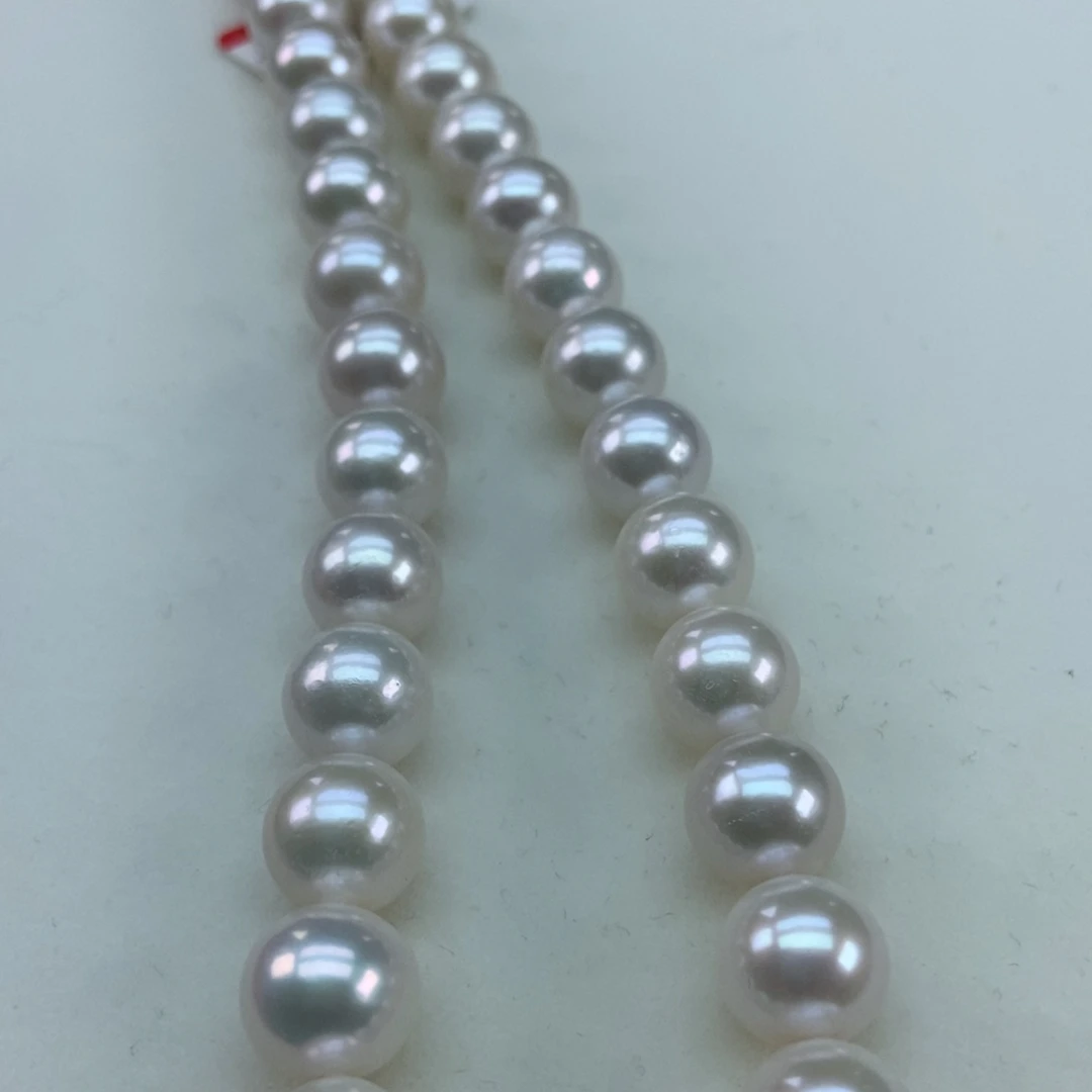 银S925镶嵌10/11极强光炫彩淡水珍珠