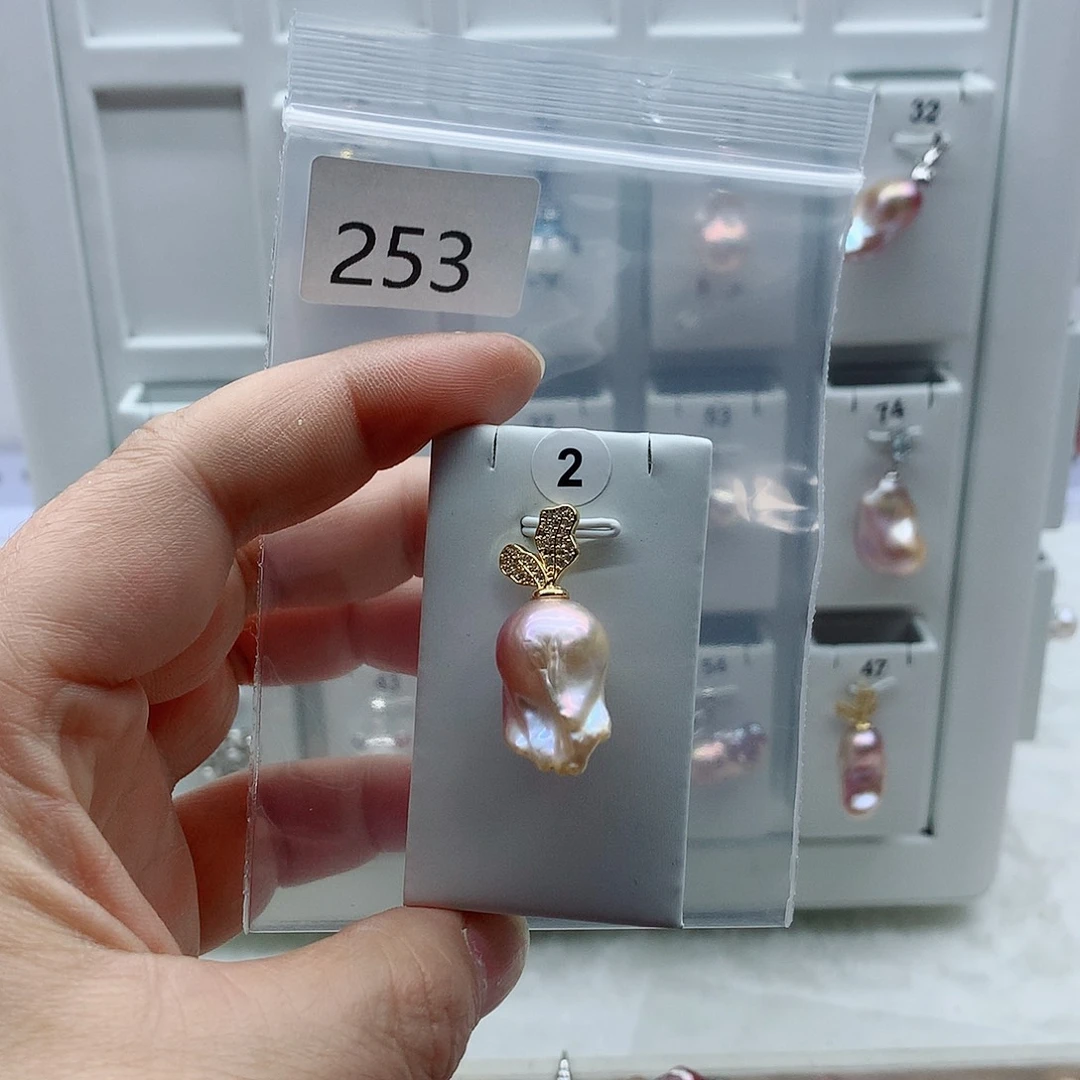 合金吊坠(不含链)淡水珍珠