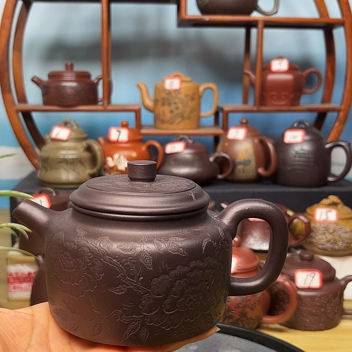 茶壶紫砂微瑕不带证书礼盒300cc