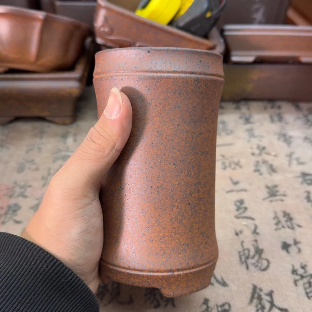 紫砂花盆77号宜兴紫砂正品7x14