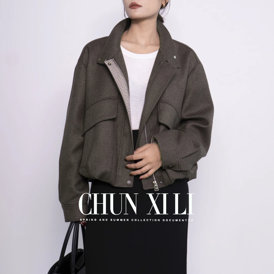 CHUNXILI/春熙里 简约气质短款外套 秋冬时尚上衣D05W43045