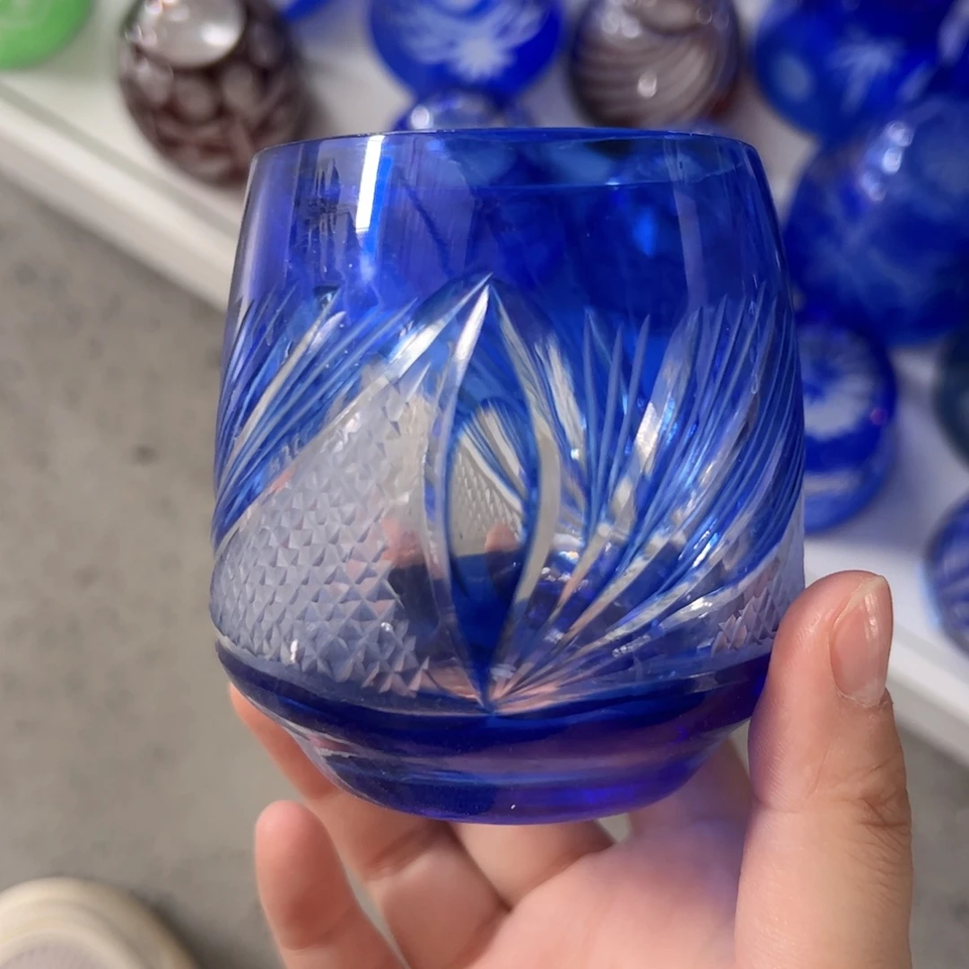 水晶玻璃高脚款微瑕一个