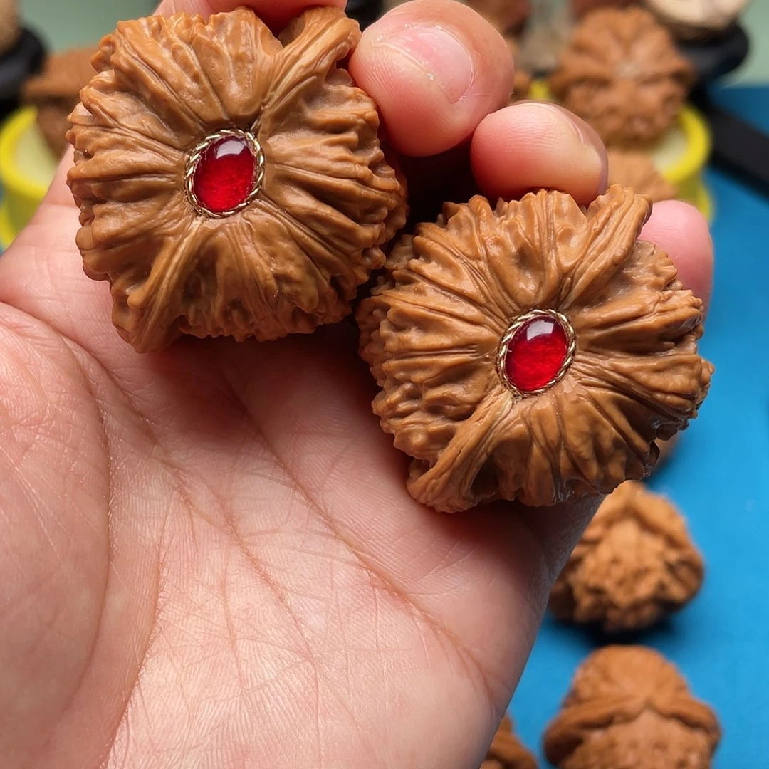 文玩核桃把件白狮子43