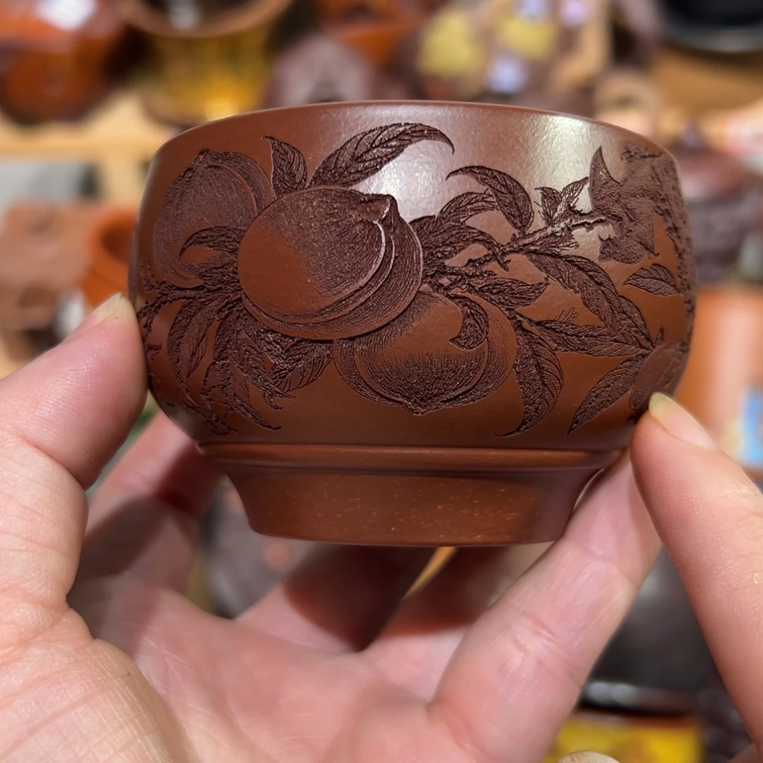 紫砂茶杯宜兴紫砂主人杯