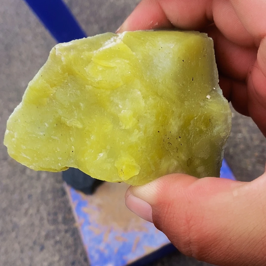 岫玉未镶嵌岫玉原石奇石摆件黄