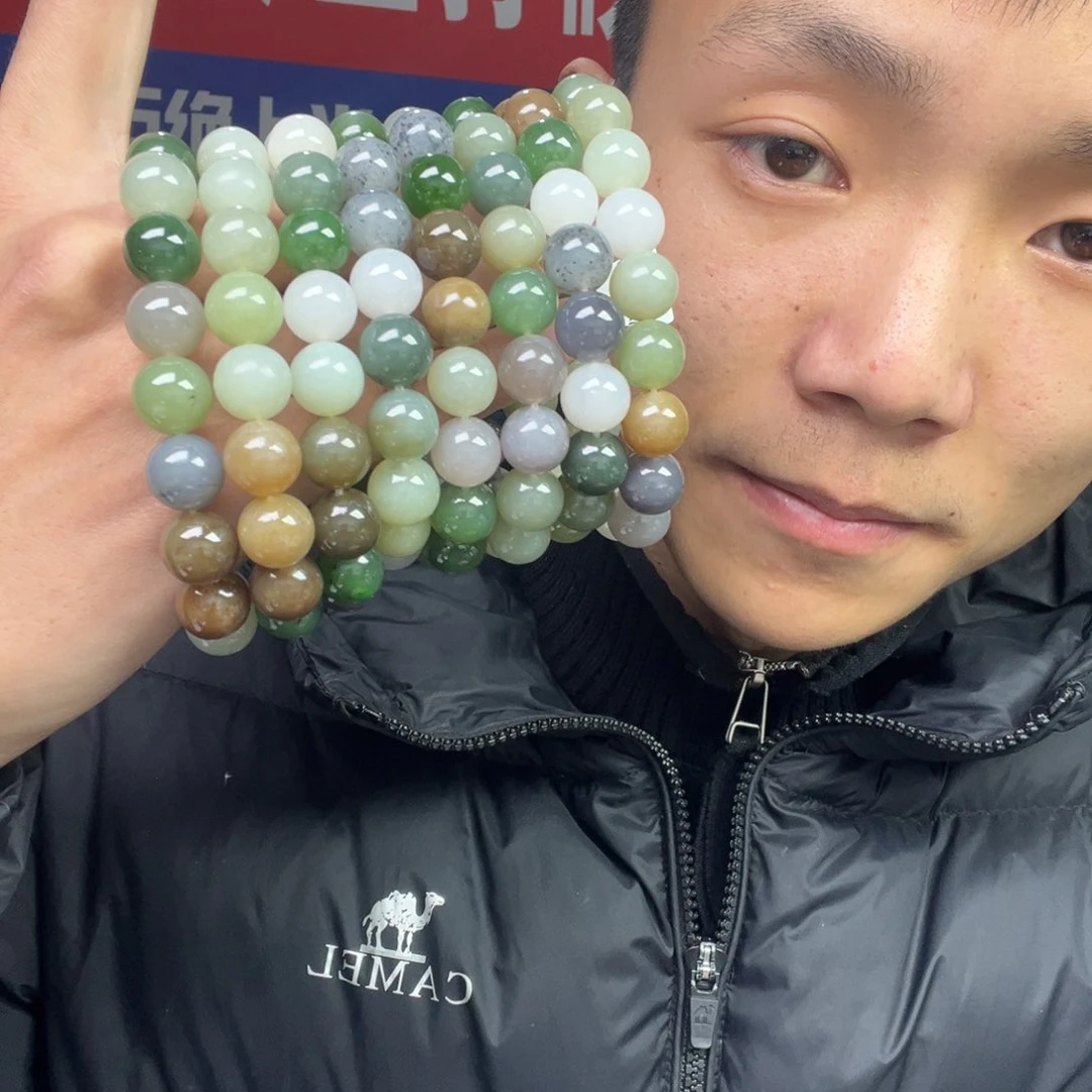 和田玉手链未镶嵌多样性拍一发一多宝手串三合一卡12