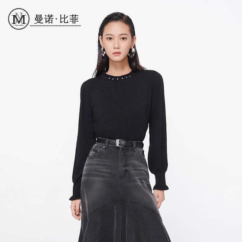 【小余专属】曼诺比菲百搭毛衣内搭针织衫MFCM111222