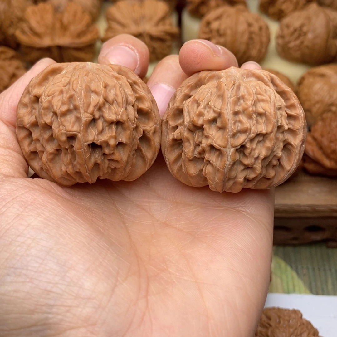 文玩核桃把件561号41全磨盘