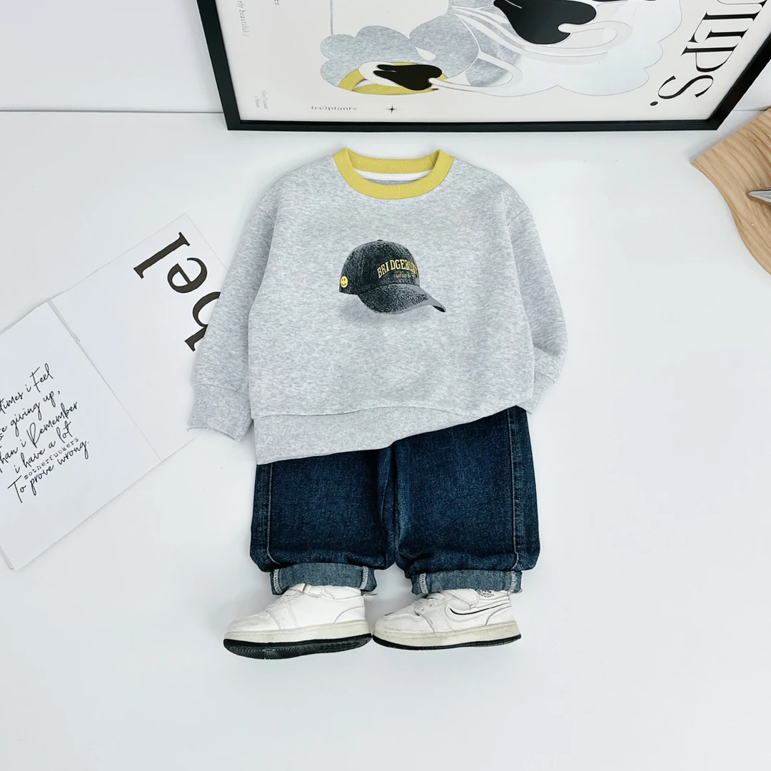 儿童卫衣长袖2025秋新款秋装男童春秋上衣 DMC8009 悠悠童话童装