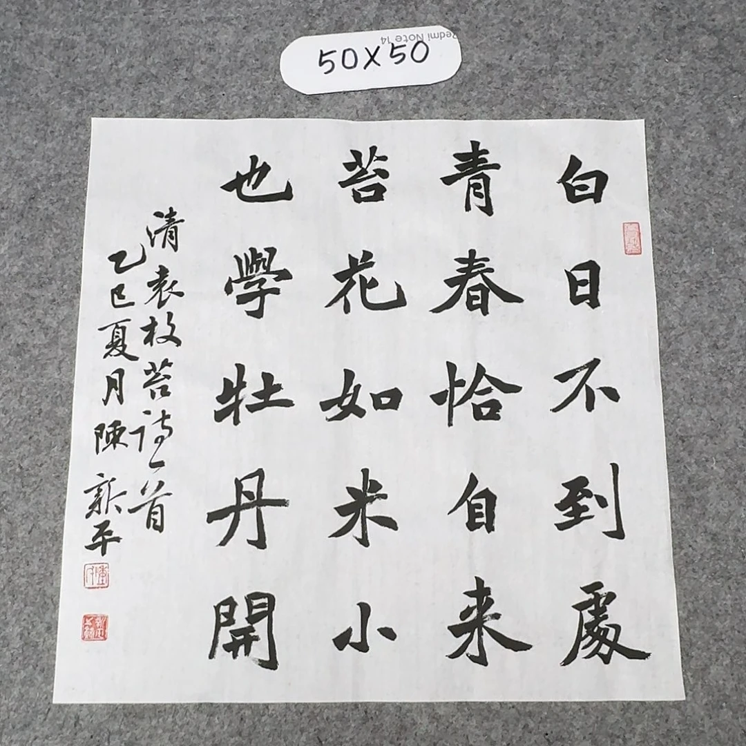 书法中书陈新平50×50