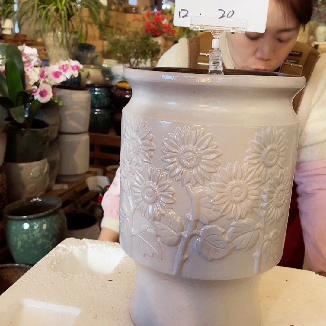 紫砂花盆高度30口径20