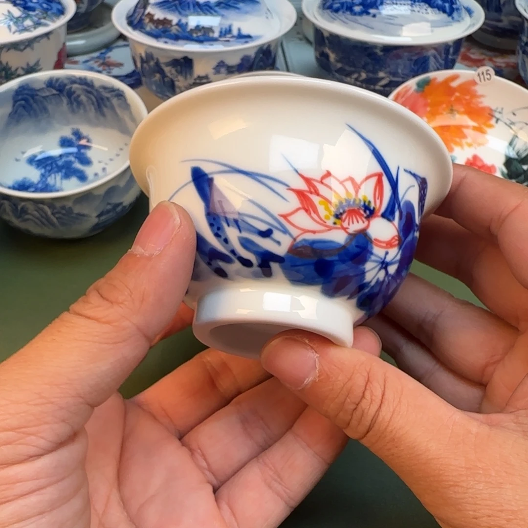 纯手工纯手绘茶具石头5