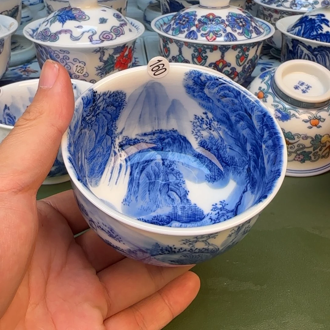 彦祖纯手工手绘茶具160