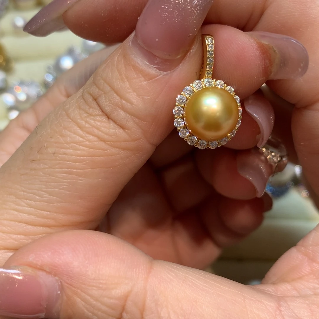 海水珍珠颈饰银S925镶嵌