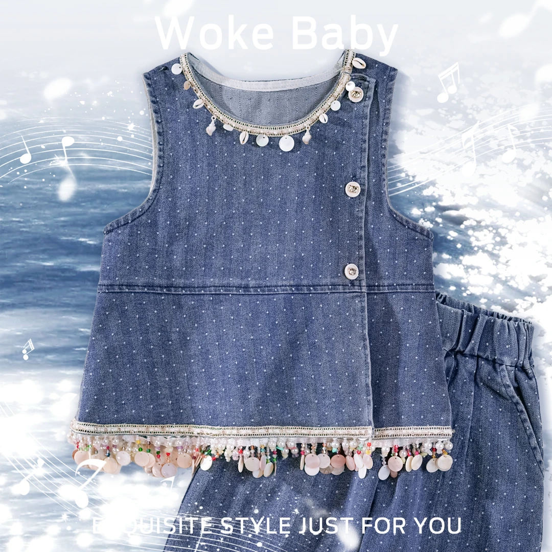 女童春季新款复古上衣外套汉服裤子 S5297