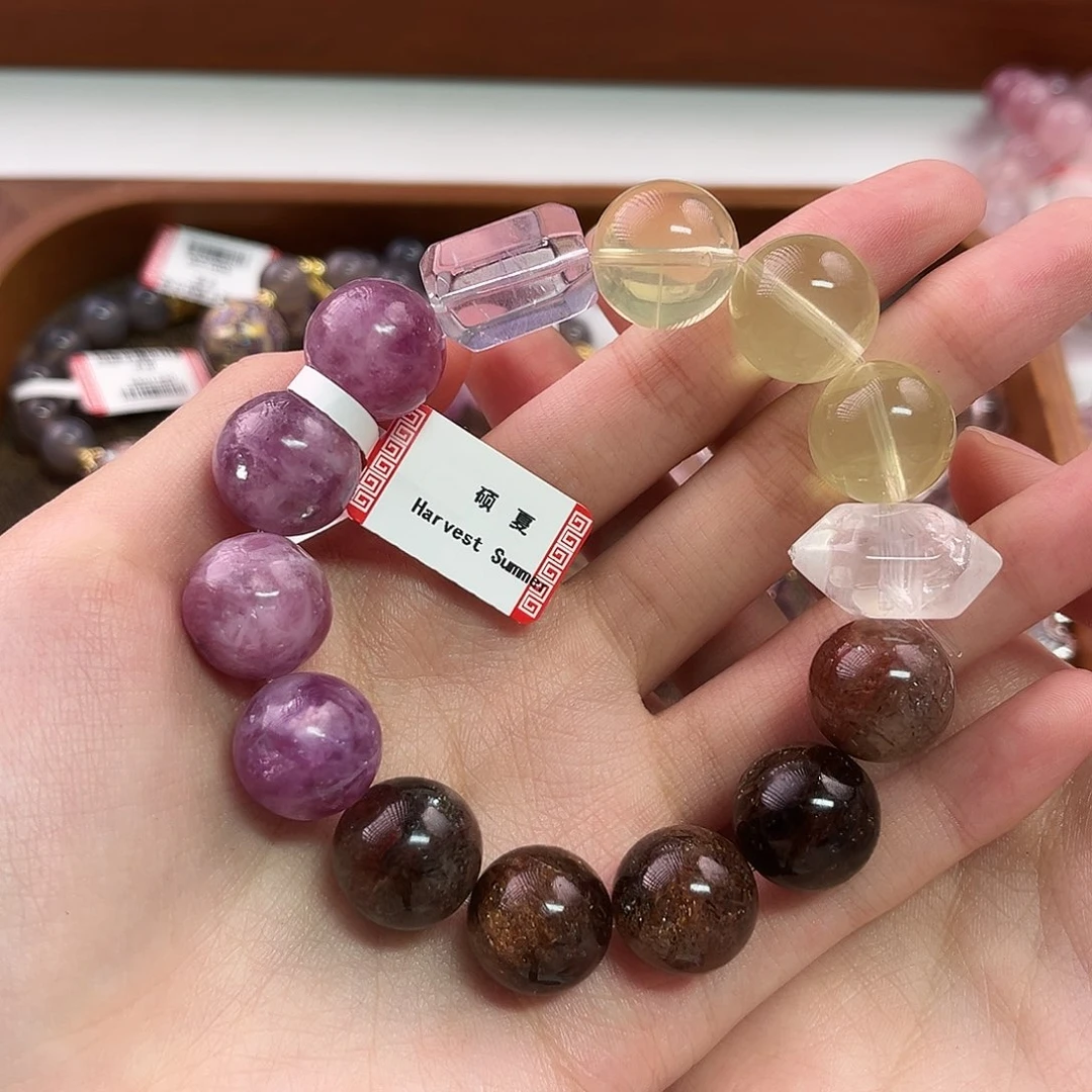 未镶嵌手链水晶多宝15-16mm