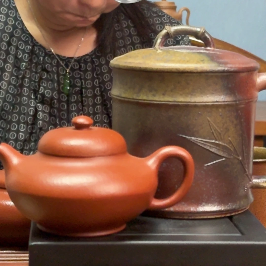 尚***6茶壶红泥大红袍合欢
