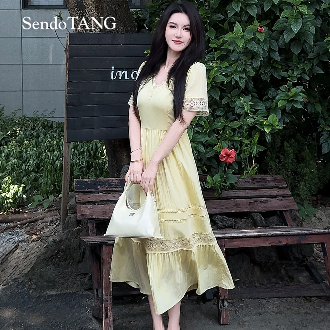 现货限定高货【茵茵】胖多女装春夏新款休闲气质时尚连衣裙