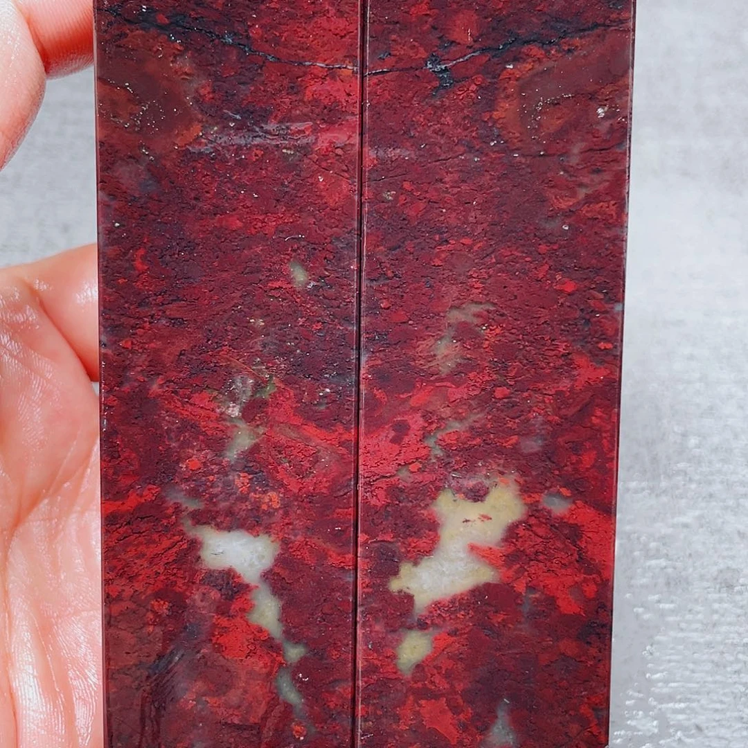 【闪购商品】玉桂林鸡血玉印章素章33