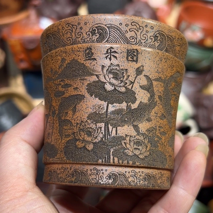 茶杯紫砂宜兴紫砂主人杯