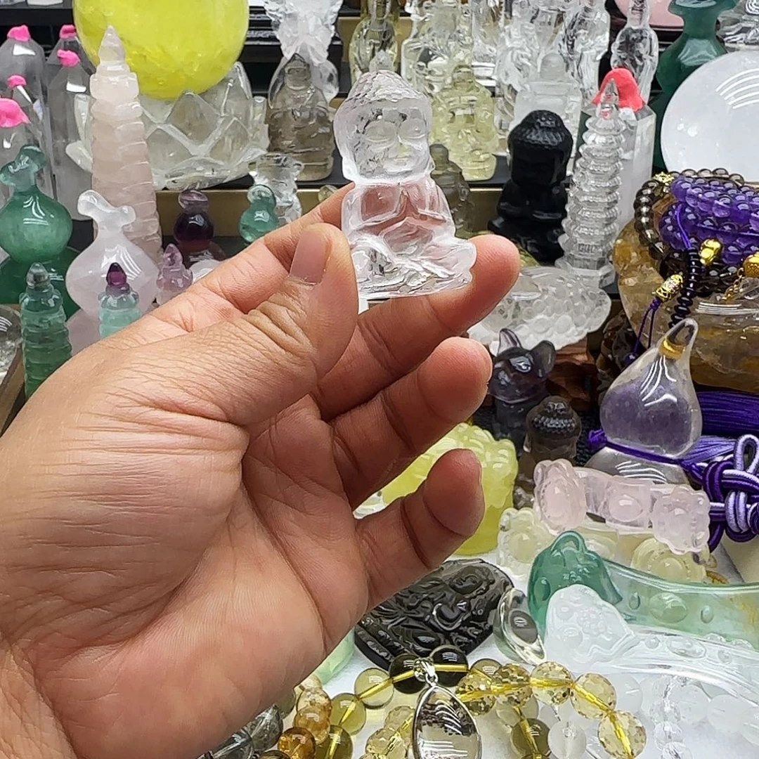 水晶车挂未镶嵌摆件