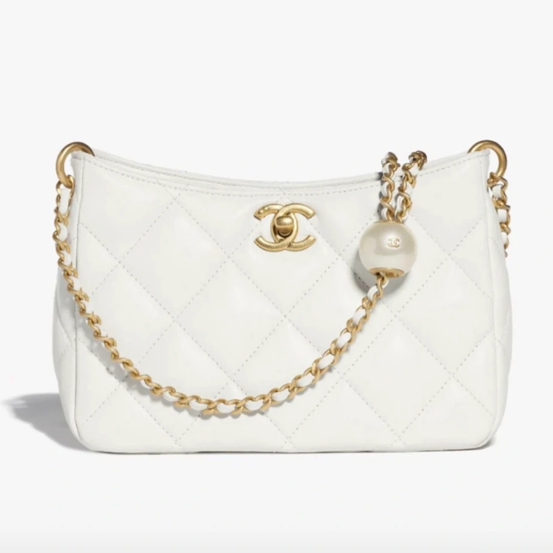 99新 Chanel/香奈儿 多多奢品/香奈儿白金24s双珍珠汤圆挎包/99新