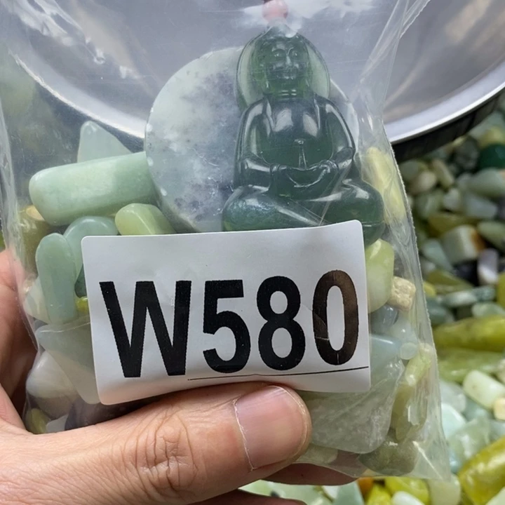 蛇纹石玉未镶嵌鱼缸石