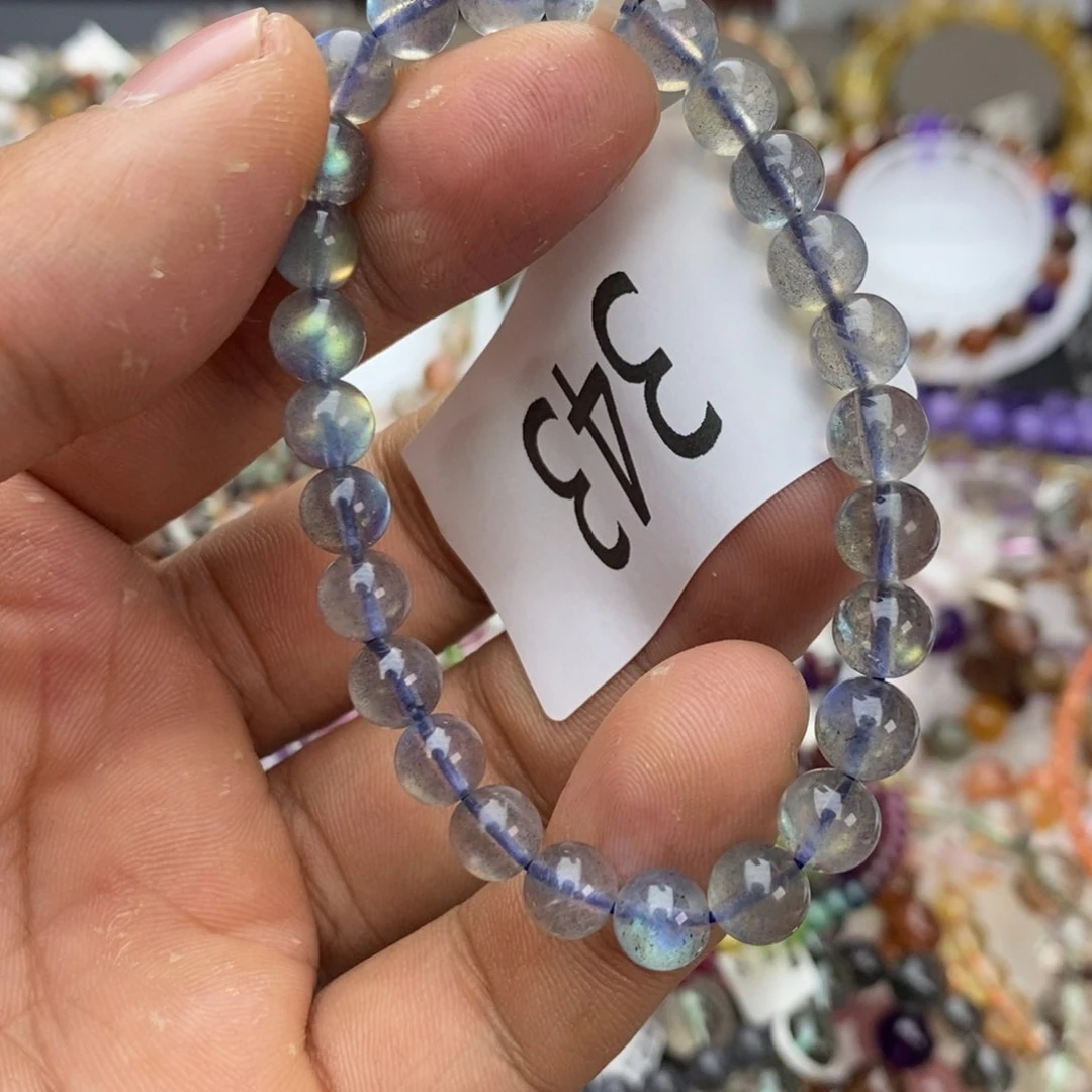 拉长石手链未镶嵌手链