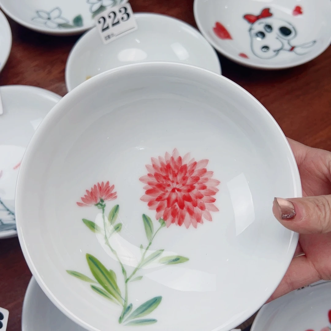 瓷片景德镇陶瓷手工手绘制作