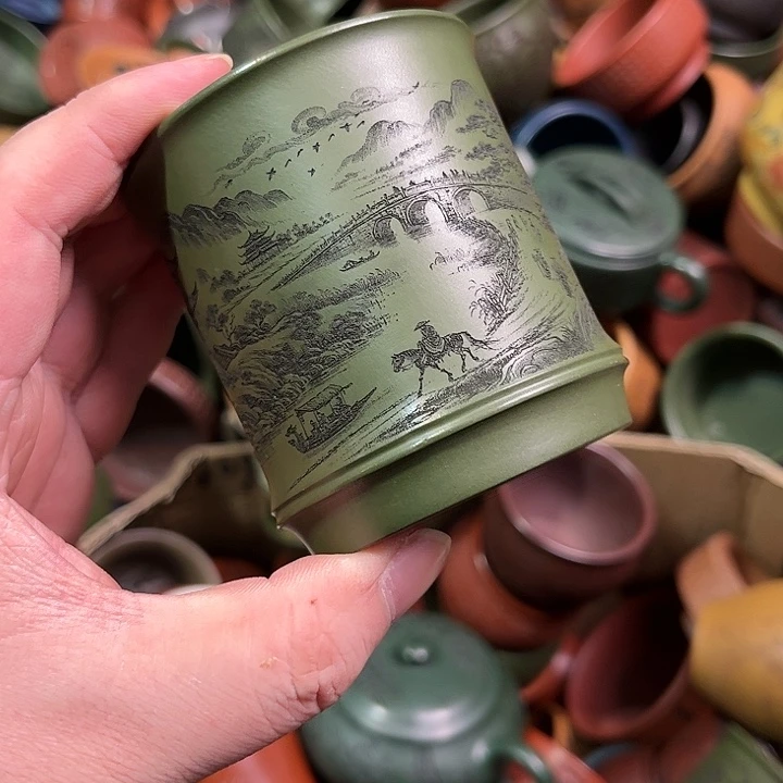 紫砂茶杯全手工紫砂主人杯