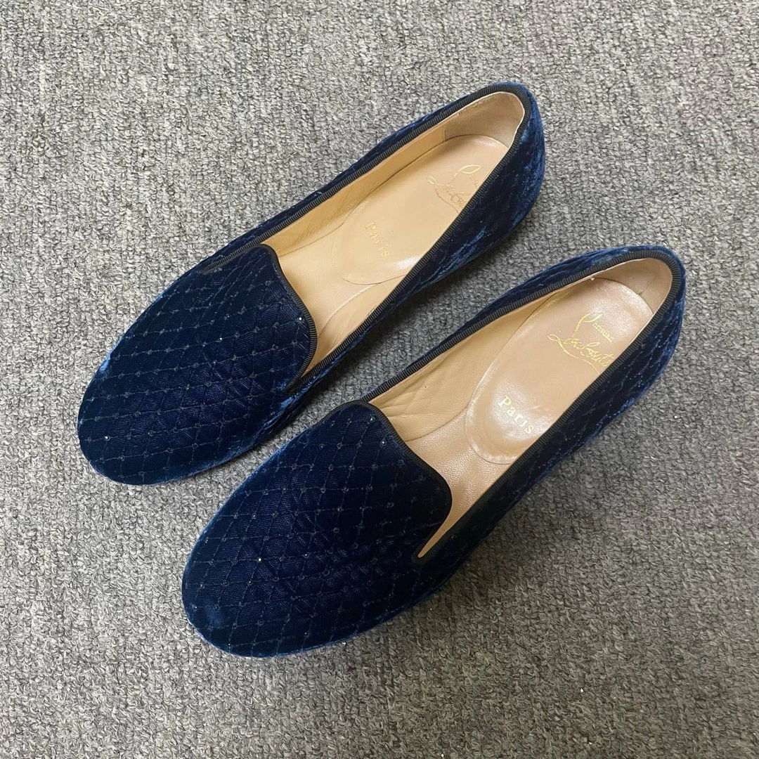 95新 Christian Louboutin/克里斯提·鲁布托 乐福鞋 39码/10900