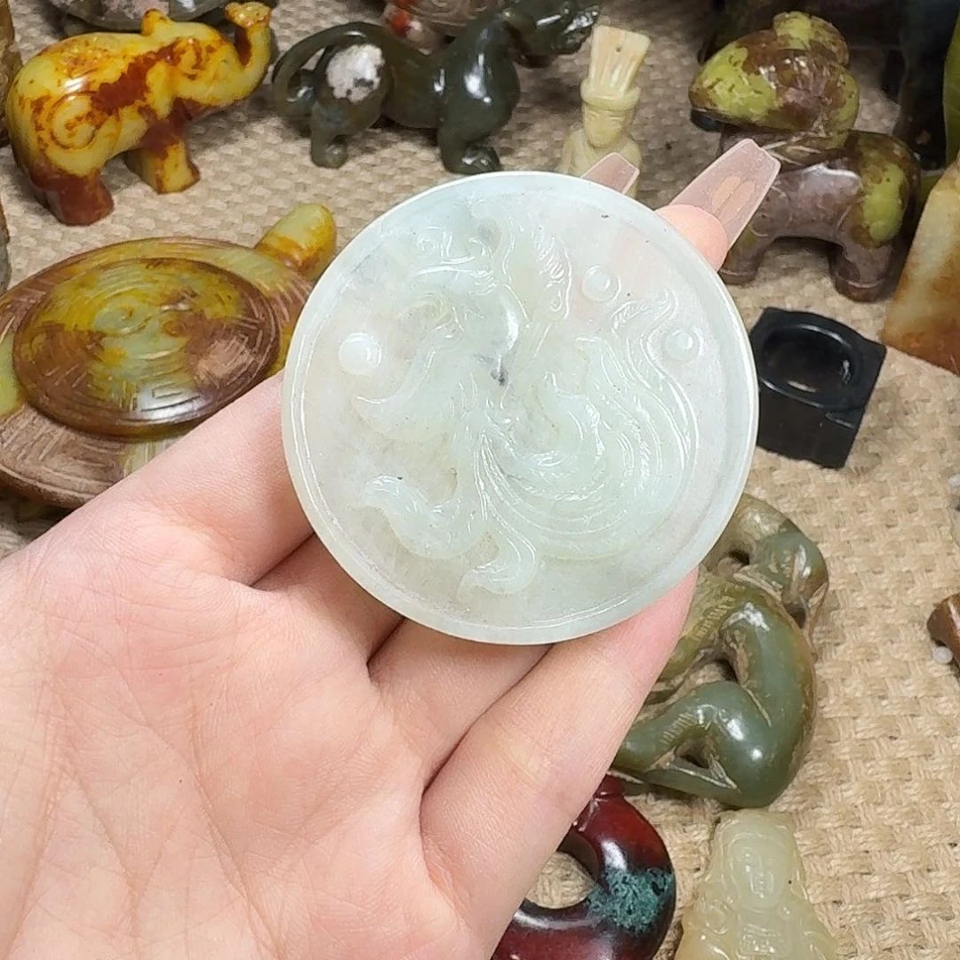 白玉菩提吊坠挂件