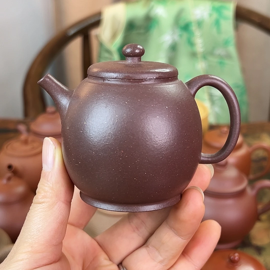 紫砂茶壶精品 文创小品壶 紫泥 150
