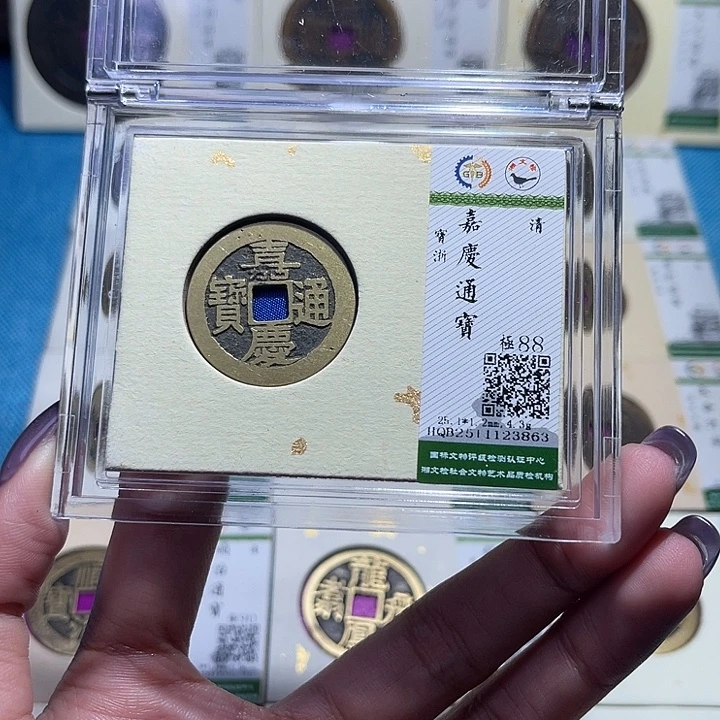 铜福宝嘉庆通宝3863