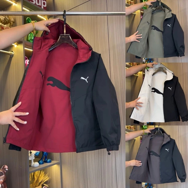 【两面穿】秋季高品质重工刺绣外套连帽百搭休闲上衣可以两面穿6659