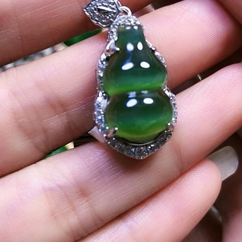 和田玉银S925镶嵌戒指