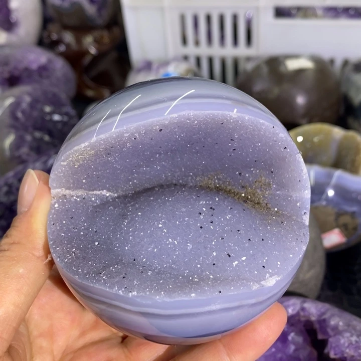 未镶嵌珠宝半成品水晶精抛开口笑