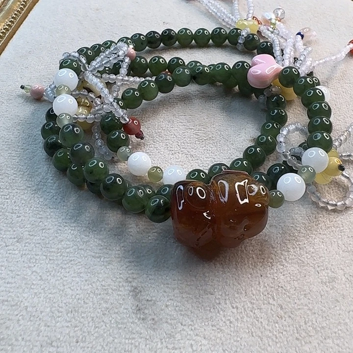 琥珀未镶嵌手链琥珀手串