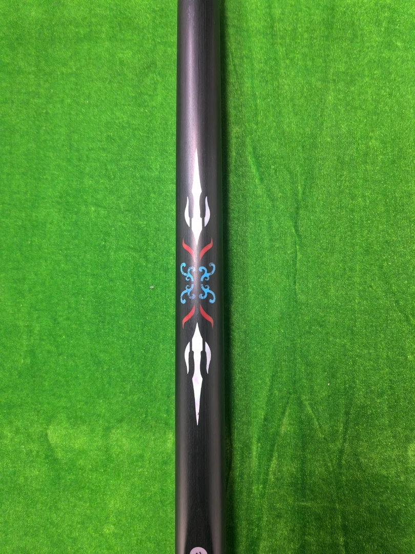 【小帅总专属】【优质剑纹三叉戟】裸杆 镶嵌小头中式杆免漆手工杆