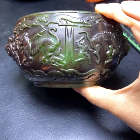 白玉菩提吊坠摆件