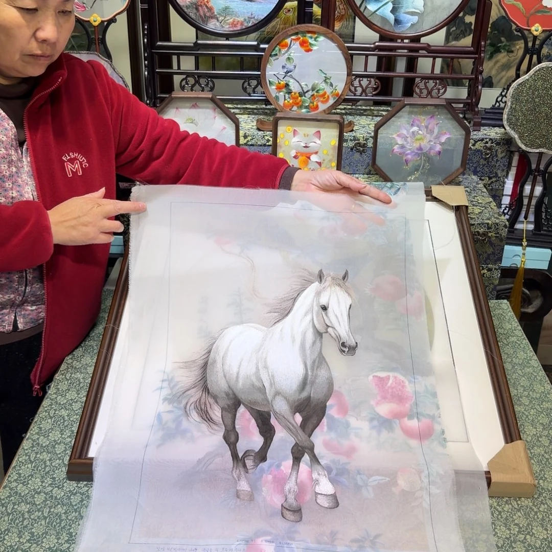 刺绣手工苏绣工艺制作技艺精湛