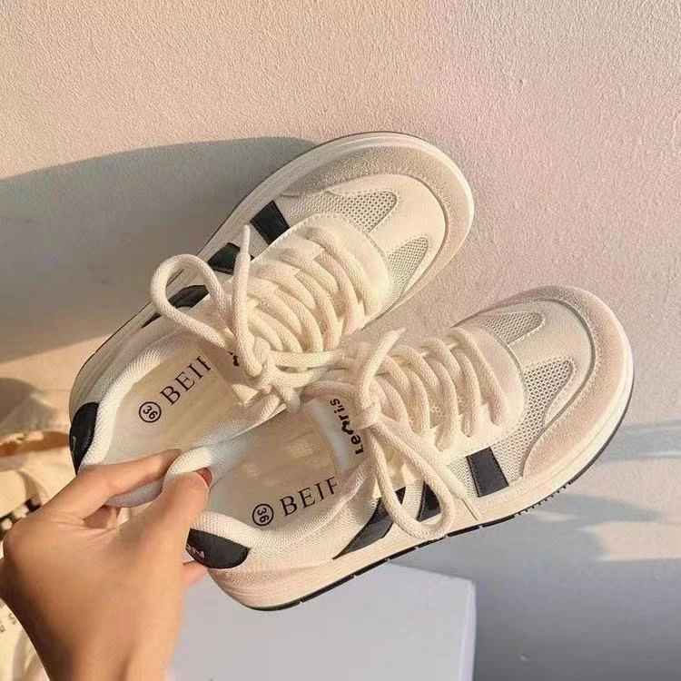 2025透网板鞋小白鞋夏季百搭网面薄款透气潮流搭子