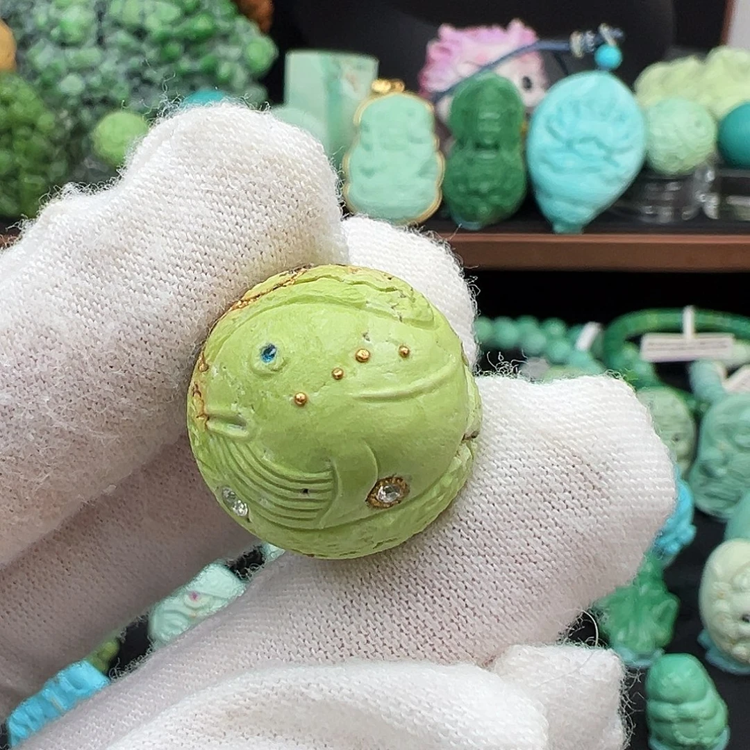 绿松石未镶嵌绿松石主播璐璐