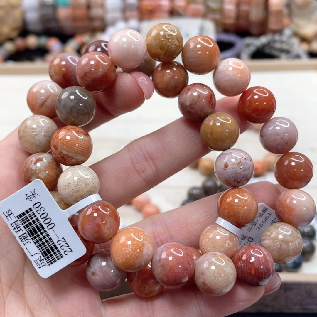 硅化珊瑚（珊瑚玉）手链未镶嵌来****?261