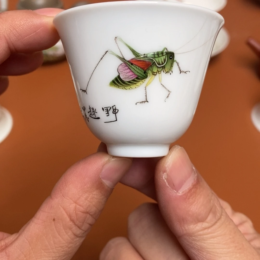 手工珐琅彩蝈蝈杯