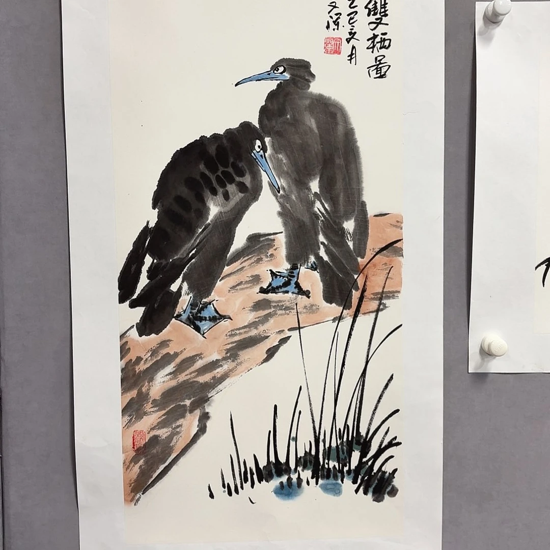 国画亲笔手绘放心去藏