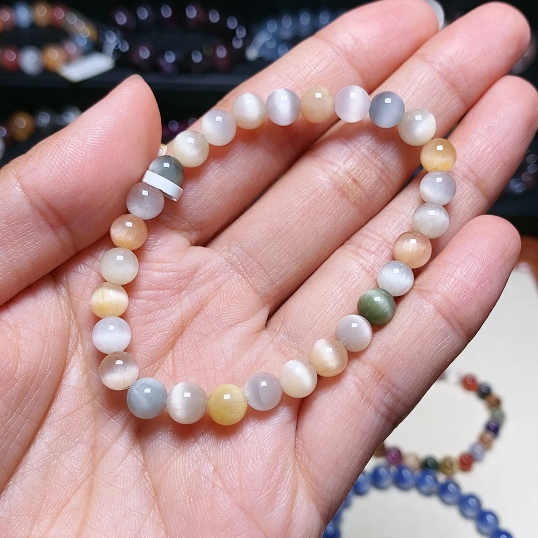 水晶手串未镶嵌兔毛